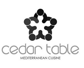 CEDAR TABLE MEDITERRANEAN CUISINE logo