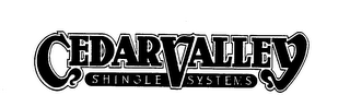 CEDAR VALLEY SHINGLE SYSTEMS logo