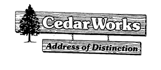 CEDAR WORKS ADDRESS OF DISTINCTION logo