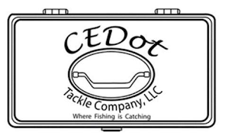 CEDOT TACKLE COMPANY LIMITED LIABILITY COMPANY WHERE FISHING IS CATCHING logo