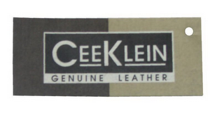 CEE KLEIN GENUINE LEATHER logo