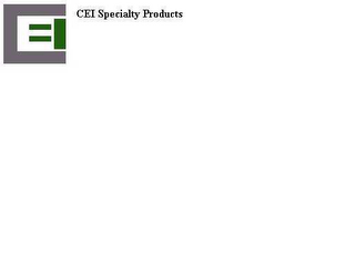 CEI SPECIALTY PRODUCTS logo
