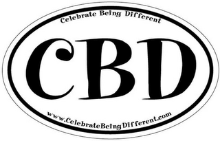 CELEBRATE BEING DIFFERENT - CBD - WWW.CELEBRATEBEINGDIFFERENT.COM logo