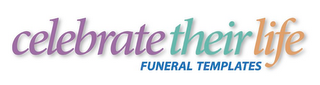 CELEBRATE THEIR LIFE FUNERAL TEMPLATES logo
