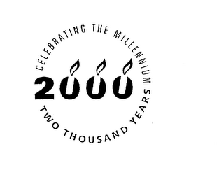 CELEBRATING THE MILLENNIUM 2000 TWO THOUSAND YEARS logo