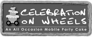 CELEBRATION ON WHEELS AN ALL OCCASION MOBILE PARTY CAKE logo