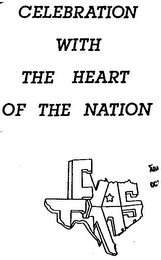 CELEBRATION WITH THE HEART OF THE NATION TEXAS logo
