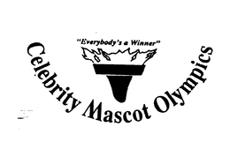 CELEBRITY MASCOT OLYMPICS - "EVERYBODY'S A WINNER" logo