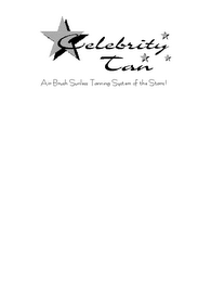 CELEBRITY TAN AIR BRUSH SUNLESS TANNING SYSTEM OF THE STARS! logo