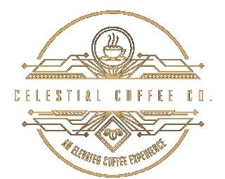 CELESTIAL COFFEE CO. AN ELEVATED COFFEE EXPERIENCE logo