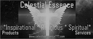 CELESTIAL ESSENCE *INSPIRATIONAL * RELIGIOUS * SPIRITUAL* PRODUCTS SERVICES WWW.CELESTIALESSENCE777.COM logo