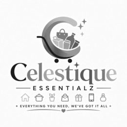 CELESTIQUE ESSENTIALZ · EVERYTHING YOU NEED, WE'VE GOT IT ALL · logo