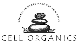 CELL ORGANICS ORGANIC SKINCARE MADE FOR SKIN CELLS logo