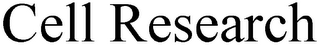 CELL RESEARCH logo
