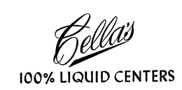 CELLA'S 100% LIQUID CENTERS logo