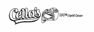 CELLA'S 100% LIQUID CENTERS logo