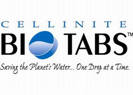 CELLINITE BIOTABS SAVING THE PLANET'S WATER..  ONE DROP AT A TIME. logo