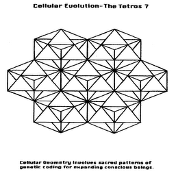 CELLULAR EUOLUTION-THE TETROS 7 CELLULAR GEOMETRY INVOLVES SACRED PATTERNS OF GENETIC CODING FOR EXPANDING CONSCIOUS BEINGS.
