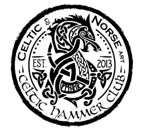 CELTIC & NORSE ART EST. 2013 CELTIC HAMMER CLUB logo