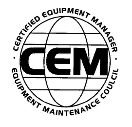 CEM CERTIFIED EQUIPMENT MANAGER EQUIPMENT MAINTENANCE COULCIL logo