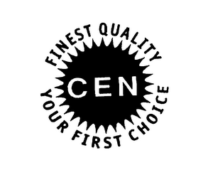 C.E.N. FINEST QUALITY YOUR FIRST CHOICE logo