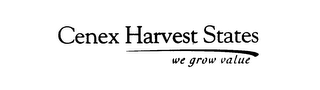 CENEX HARVEST STATES WE GROW VALUE logo