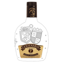 CENTENARIO SIETE AÑOS CENTENARIO RUM 7 AÑOS AÑEJO ESPECIAL logo