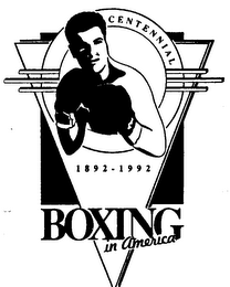 CENTENNIAL BOXING IN AMERICA 1892-1992 logo