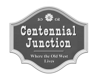 CENTENNIAL JUNCTION WHERE THE OLD WEST LIVES logo