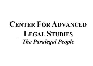 CENTER FOR ADVANCED LEGAL STUDIES THE PARALEGAL PEOPLE logo