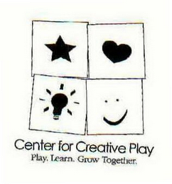 CENTER FOR CREATIVE PLAY PLAY. LEARN. GROW TOGETHER. logo