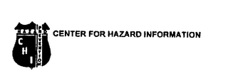 CENTER FOR HAZARD INFORMATION CHI HAZARD PREVENTION logo