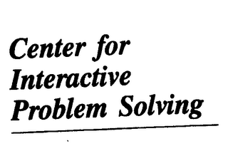 CENTER FOR INTERACTIVE PROBLEM SOLVING logo