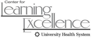 CENTER FOR LEARNING EXCELLENCE UNIVERSITY HEALTH SYSTEM logo