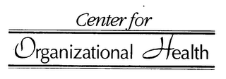 CENTER FOR ORGANIZATIONAL HEALTH logo