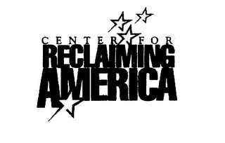 CENTER FOR RECLAIMING AMERICA logo