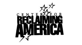 CENTER FOR RECLAIMING AMERICA logo