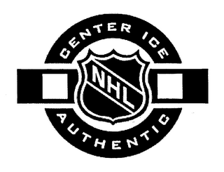CENTER ICE AUTHENTIC NHL logo