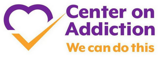 CENTER ON ADDICTION WE CAN DO THIS logo