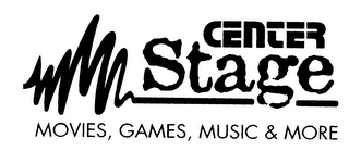 CENTER STAGE MOVIES, GAMES, MUSIC & MORE logo