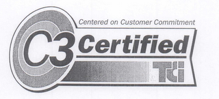 CENTERED ON CUSTOMER COMMITMENT C3 CERTIFIED TCI logo