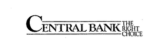 CENTRAL BANK THE RIGHT CHOICE logo