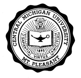 CENTRAL MICHIGAN UNIVERSITY MT. PLEASANT 1892 SAPIENTIA VIRTUS AMICITIA logo