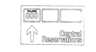 CENTRAL RESERVATIONS TOLL-FREE 800 logo