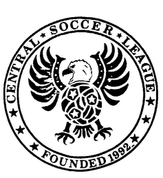 CENTRAL SOCCER LEAGUE FOUNDED 1992 logo