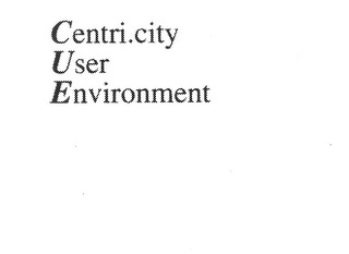 CENTRI.CITY USER ENVIRONMENT logo