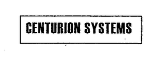 CENTURION SYSTEMS logo