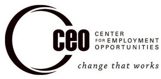 CEO CENTER FOR EMPLOYMENT OPPORTUNITIES CHANGE THAT WORKS logo