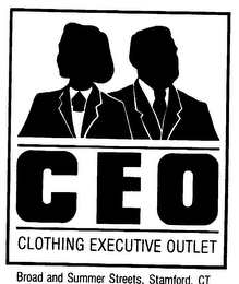 CEO CLOTHING EXECUTIVE OUTLET logo