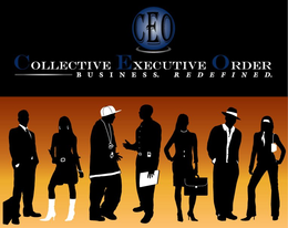 C.E.O. COLLECTIVE EXECUTIVE ORDER BUSINESS REDEFINED logo